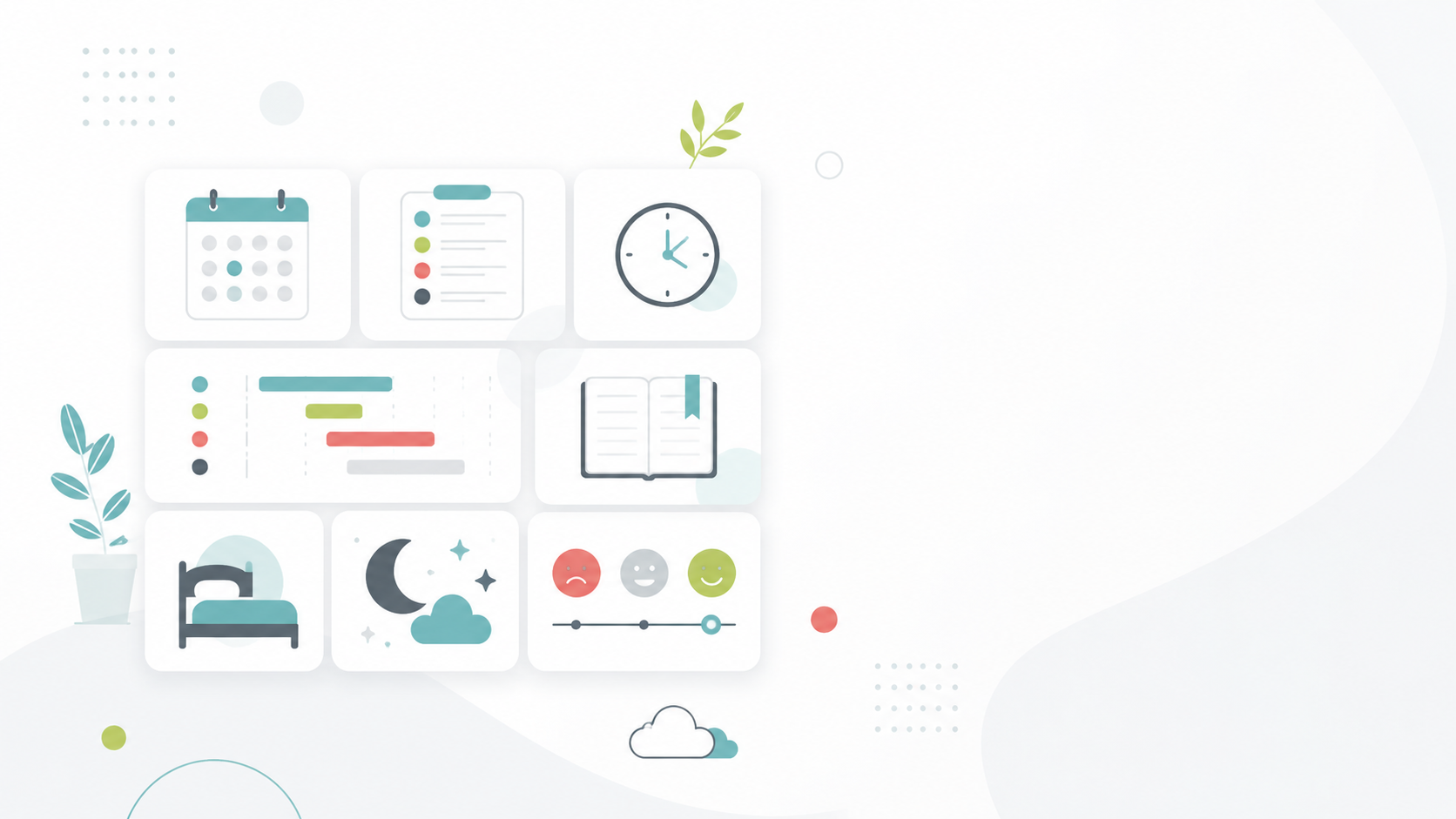 Beruhigendes digitales Dashboard-Design