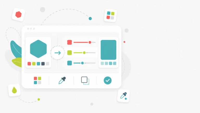 Minimalist UI concept mit runden Elementen