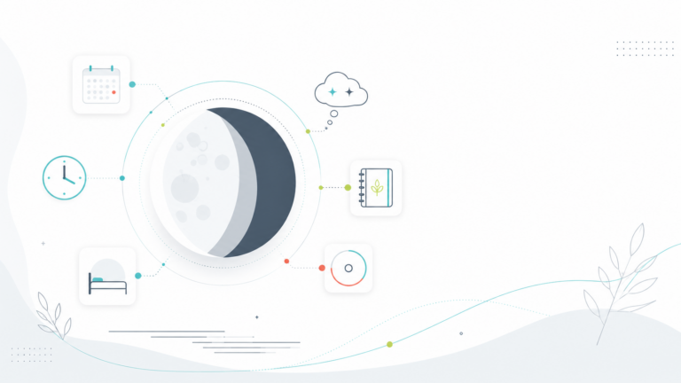 Mond-Dashboard im minimalistischen Stil