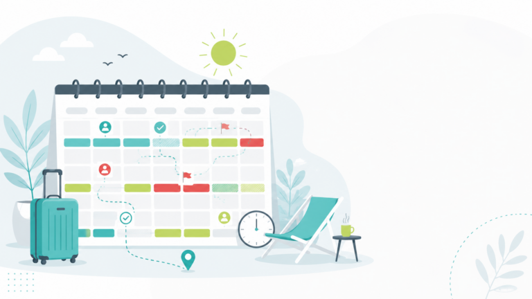 Reiseplanung im minimalistischen Design
